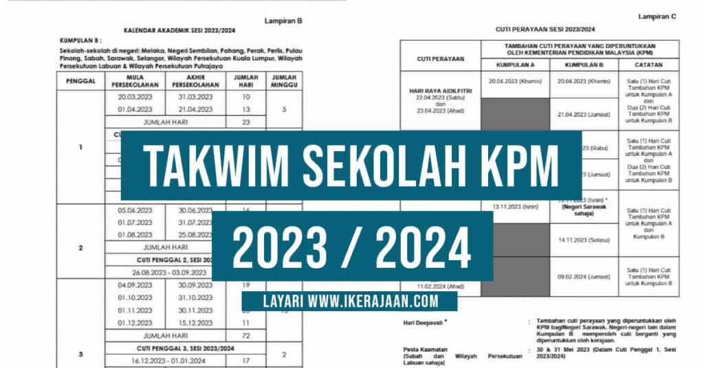 Takwim Persekolahan Dan Cuti Sekolah 2023 2024 vrogue.co