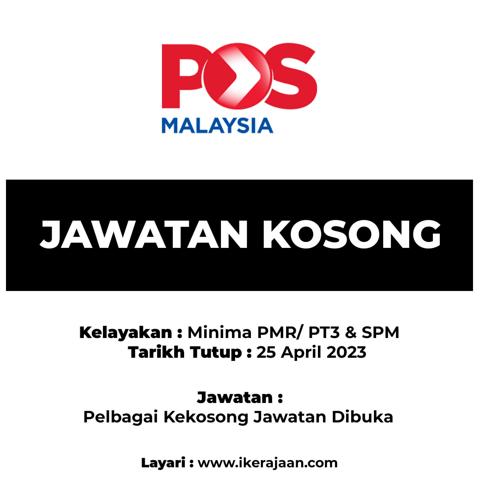 Jawatan Kosong 2024 Pos