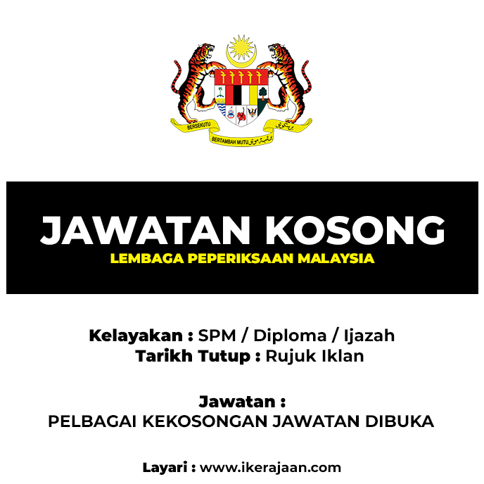 Jawatan Kosong Lembaga Peperiksaan