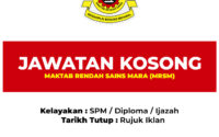jawatan kosong mrsm 2025