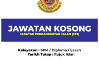 jawatan kosong terkini jpj
