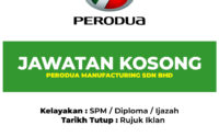 jawatan kosong di perodua