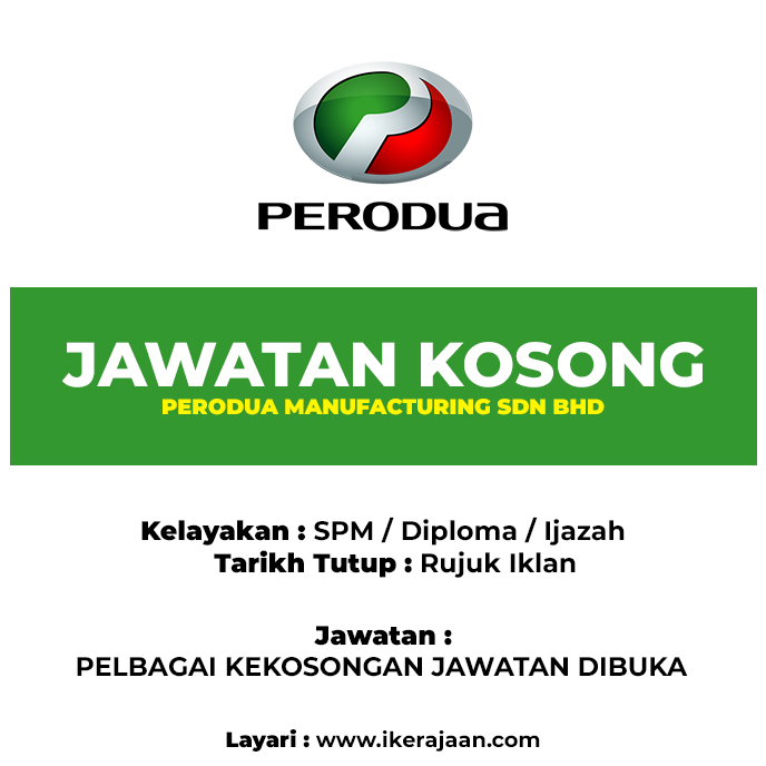 jawatan kosong di perodua