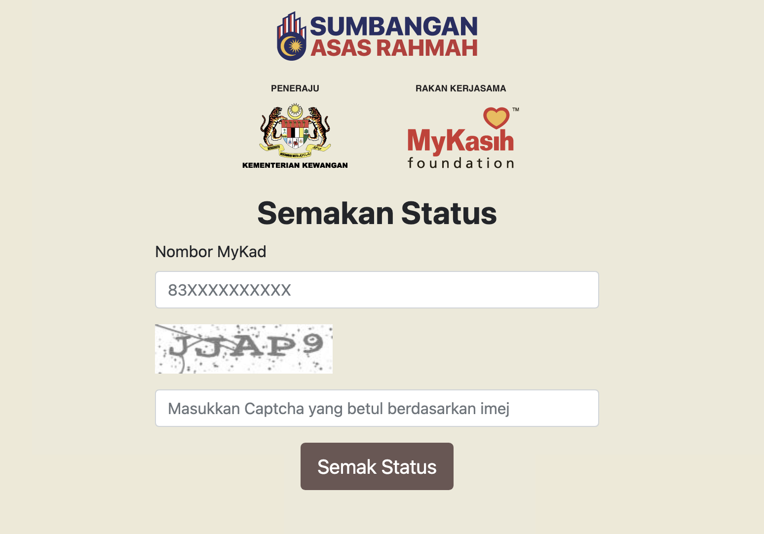 bantuan mykasih 2025