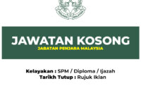 jawatan kosong terkini penjara