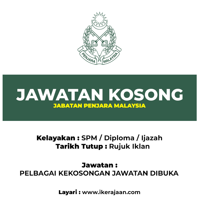 jawatan kosong terkini penjara