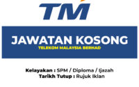 jawatan kosong terbaru tm