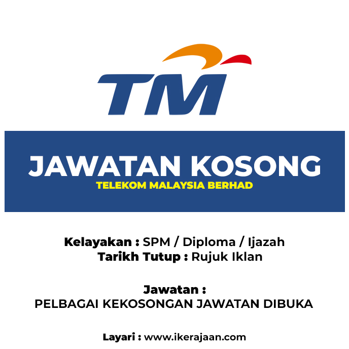 jawatan kosong terbaru tm