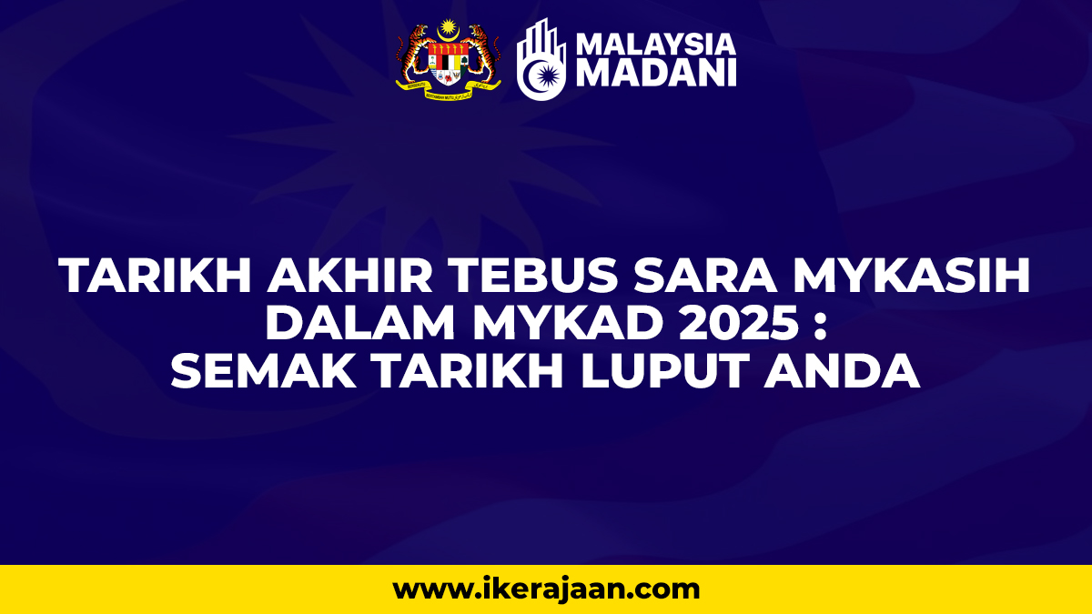 tarikh akhir tebus sara