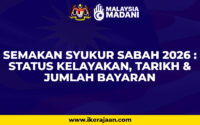 semakan syukur sabah