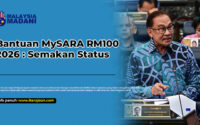 semakan bantuan mysara 100