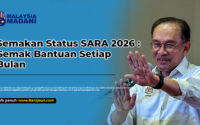 semakan status sara 2026