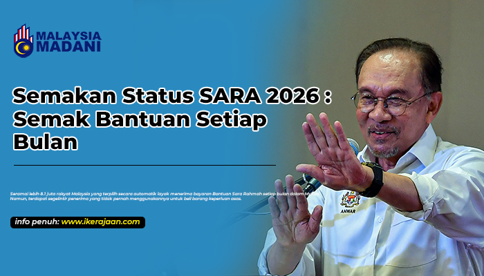 semakan status sara 2026